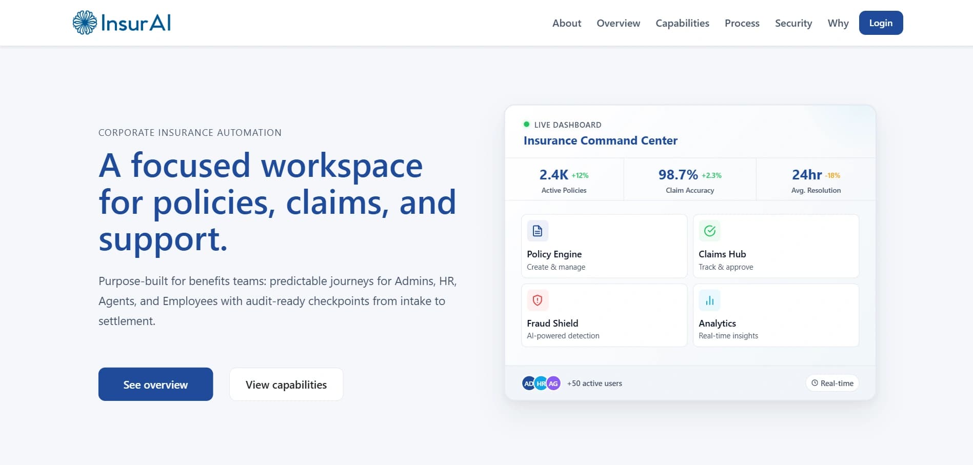 InsurAI - Corporate Policy Automation System